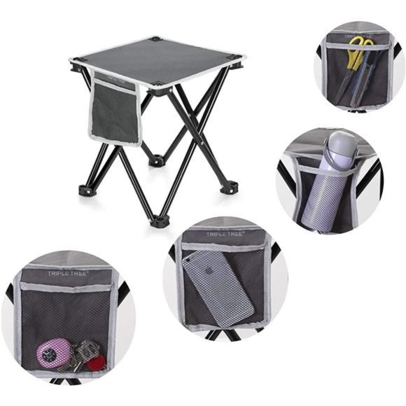 2 Pack Camping Stool,13.8 Inch Portable Folding Stool for Outdoor Walking Hiking - Picture 5 of 6